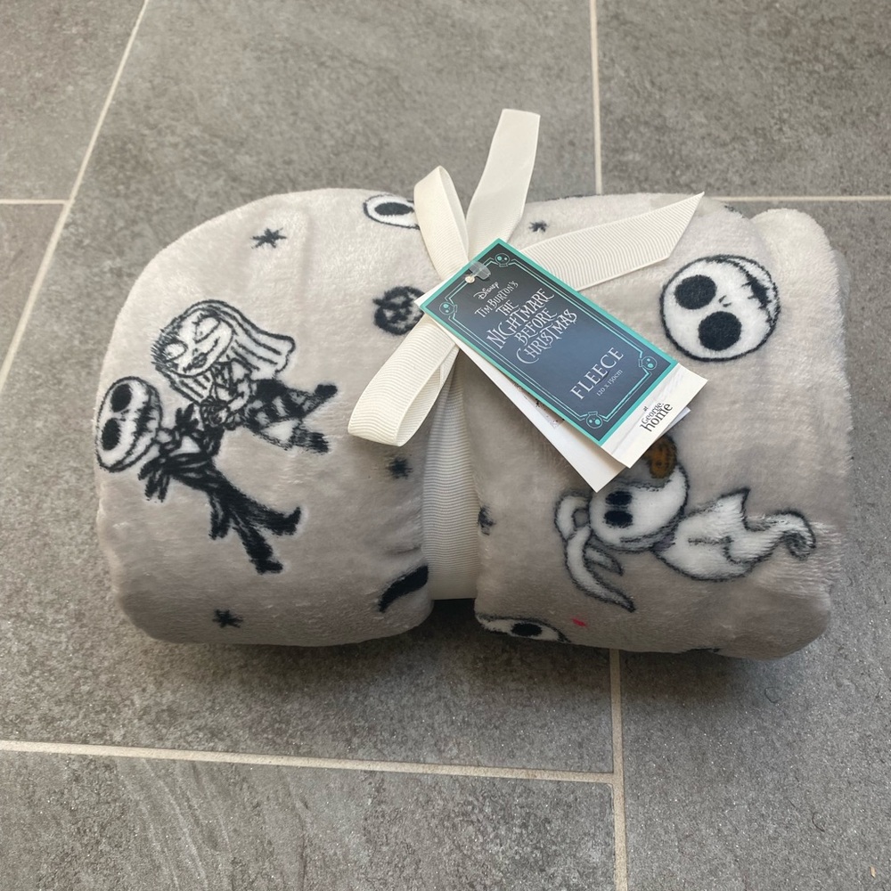 New nightmare before Christmas fleece blanket.